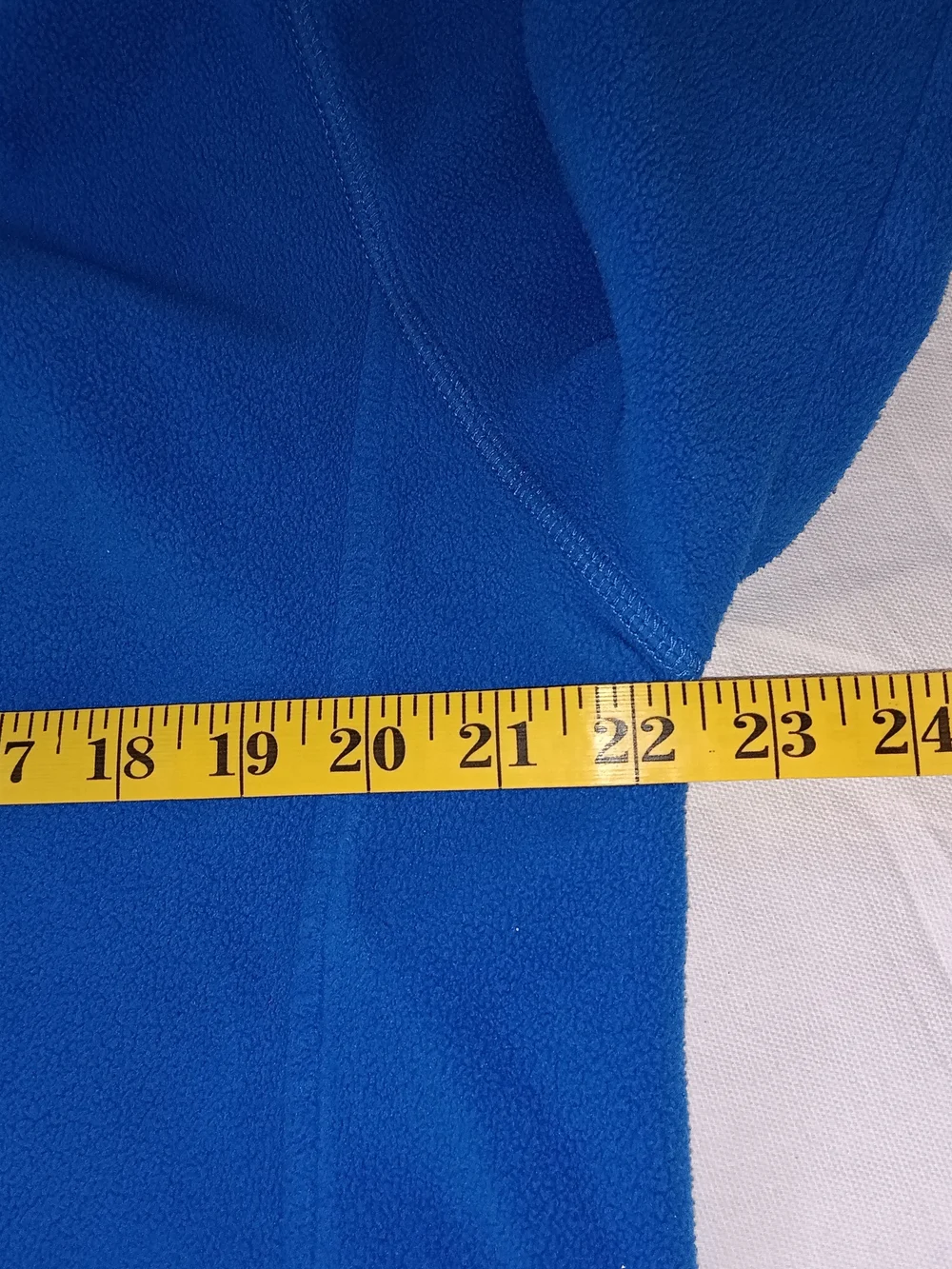 L.L. Bean Men's Large Blue Quarter-Zip Long Sleeve Fleece Pullover